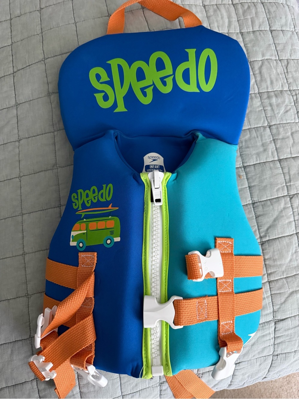 Speedo infant's Blue/Teal Infant Life Jacket Vest